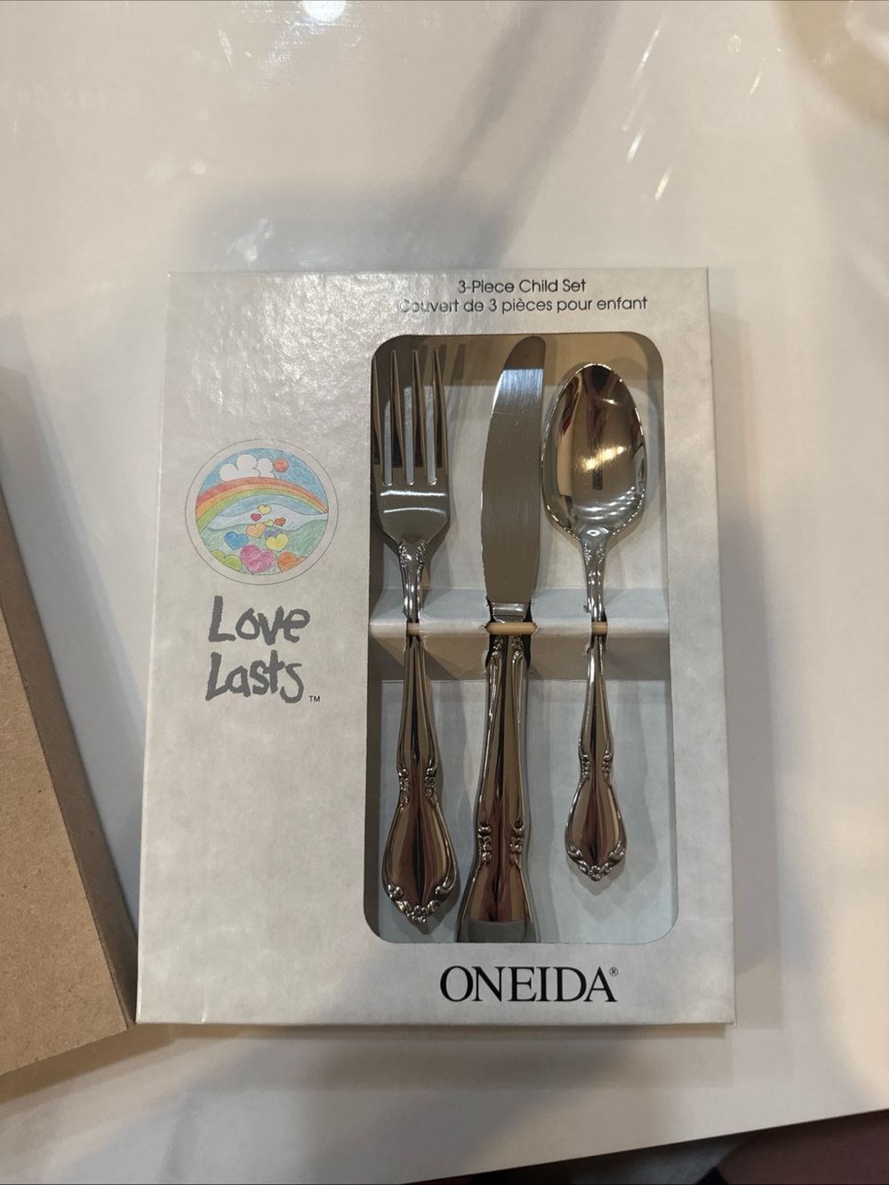 Oneida Kids 3-Piece Stainless Steel Flatware Set in Silver